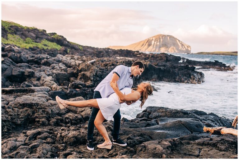 Makapuu Beach Engagement Photos