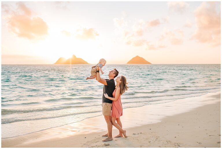 Lanikai Sunrise Family Photoshoot