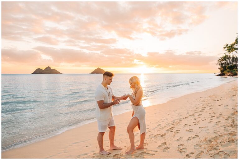 Going to propose on the beach in Hawaii?